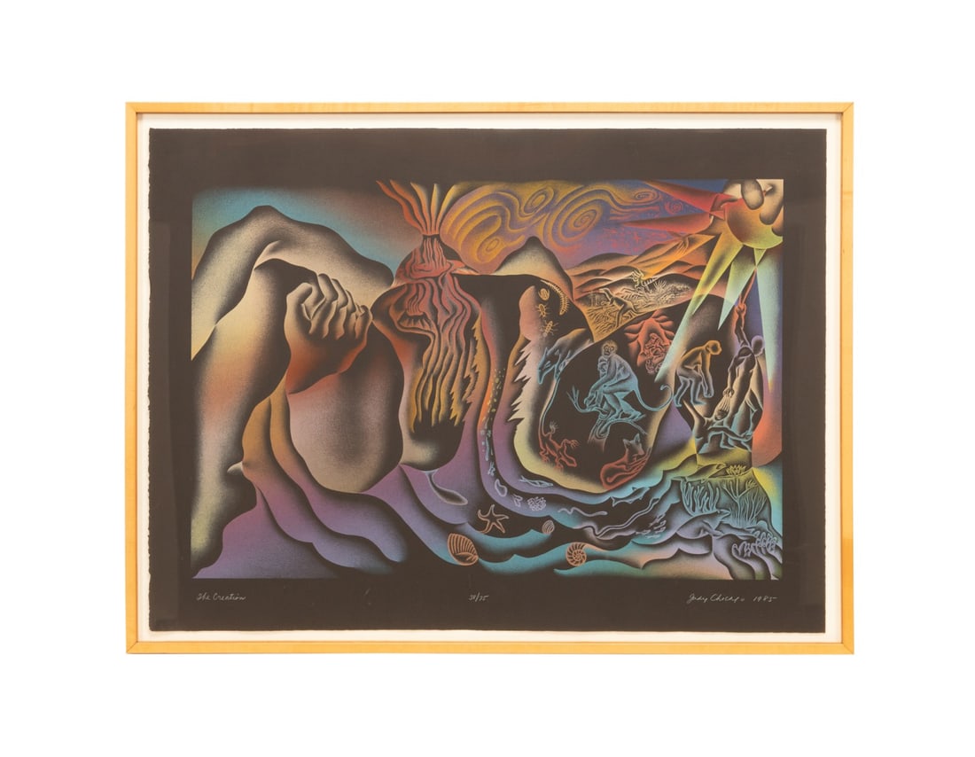 JUDY CHICAGO, 'THE CREATION' SERIGRAPH, 1985 (1 of 7)