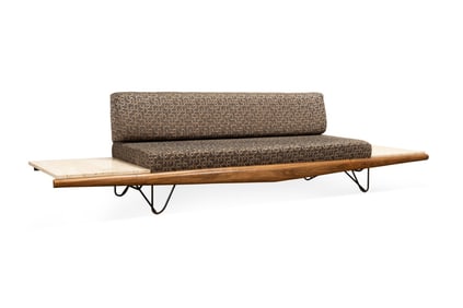 MCM SOFA W/ ATTACHED SIDE TABLES, MANNER PEARSALL