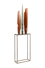 PASCAL PIERME, 'MEMORY IN 3D' WOOD & MM W/ STAND