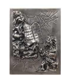 AFTER DALI, PLATINUM BAS RELIEF, 10 COMMANDMENTS