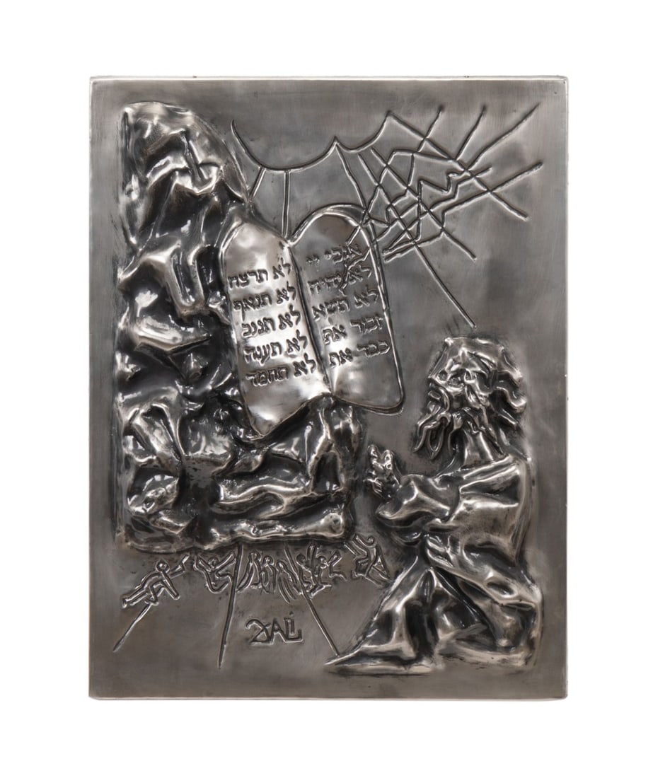 AFTER DALI, PLATINUM BAS RELIEF, 10 COMMANDMENTS (1 of 6)