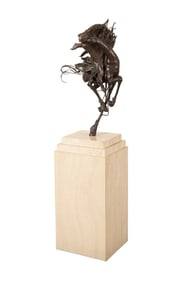 BONNY LEIBOWITZ, 'GRAND VISION', EQUESTRIAN BRONZE