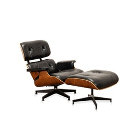 EAMES FOR HERMAN MILLER LOUNGE CHAIR AND OTTOMAN