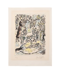 CHAGALL, 'THE MAGIC FLUTE' 1972 LITHOGRAPH, 32/50