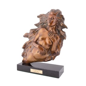 FREDERICK HART, 'AWAKENING OF EVE', BRONZE, 1994