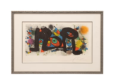 JOAN MIRO 'SCULPTURE PLATE II' C. 1974 LITHOGRAPH