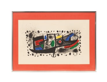 MIRO 'UND KATALONIAN' COLOR LITHOGRAPH, 1696