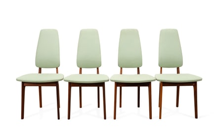 4 ERIK BUCH 1960S MODERN ROSEWOOD DINING CHAIRS