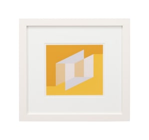 J. ALBERS 'NEVER BEFORE' SCREENPRINT, YELLOW