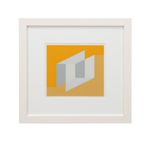 J. ALBERS 'NEVER BEFORE' SCREENPRINT, YELLOW