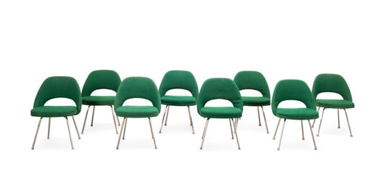 SET OF 8 EERO SAARINEN FOR KNOLL CHAIRS, MODEL 72