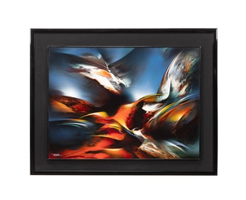 NIERMAN 'MAGIC FLIGHT' ACRYLIC ON MASONITE, SIGNED