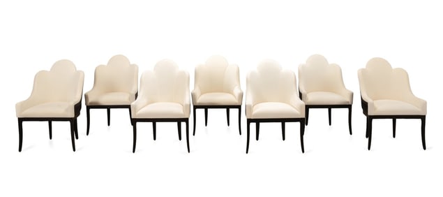 SET OF EIGHT KOKET 'ANASTASIA' DINING CHAIRS
