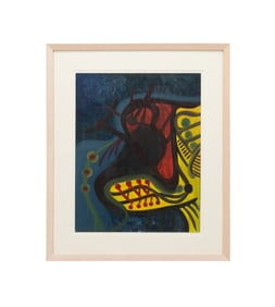 LONNIE HOLLEY, 'THE MASK' 1989, PAINT ON PAPER