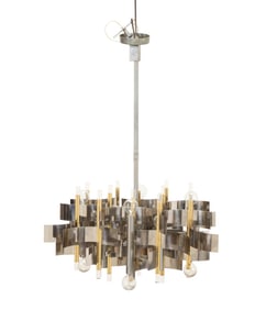 GAETANO SCIOLARI MODERN 12-LIGHT CHANDELIER