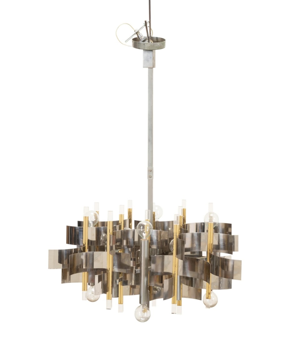 GAETANO SCIOLARI MODERN 12-LIGHT CHANDELIER (1 of 5)