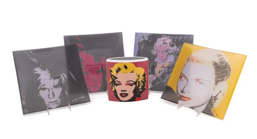 5 PIECE WARHOL FOR ROSENTHAL POP ICONS HOME DECOR