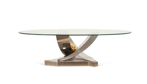 GREG SHERES 'GIVERNY' COCKTAIL TABLE, 63/100