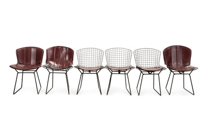 SET OF 6 HARRY BERTOIA FOR KNOLL CHAIRS, MODEL 420