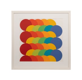 HERBERT BAYER, CHROMATIC CIRCLES SCREENPRINT, 1970