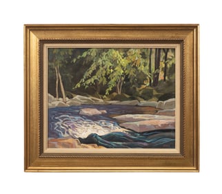 JOACHIM GAUTHIER, 'BUCKSLIDE RAPIDS', O/B