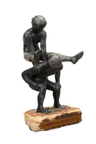 VICTOR SALMONES, 'MEMORIES', LIFE SIZE BRONZE