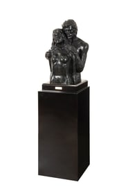 VICTOR SALMONES, 'LOS AMANTES', BRONZE, AP