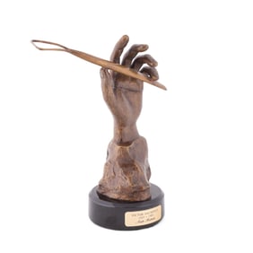 VICTOR SALMONES, 'SELF-PORTRAIT', BRONZE, AP