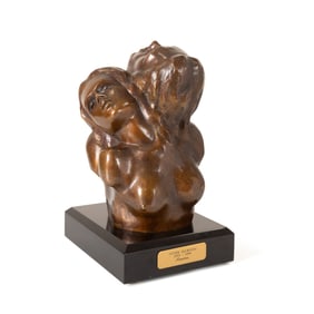 VICTOR SALMONES, 'US', FIGURAL BRONZE, AP