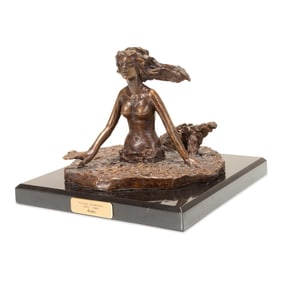 VICTOR SALMONES, 'ONDINE', BRONZE, 4/10