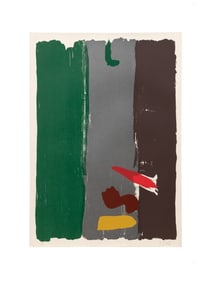 KIKUO SAITO 'ONION TRAIN' 1979 SCREENPRINT, AP