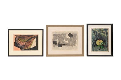 THREE SHIMA TAMAMI WOODBLOCK PRINTS