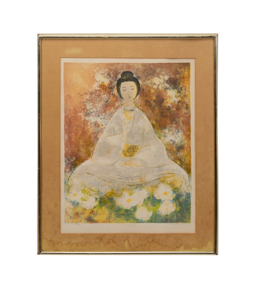 VU CAO DAM 'THE BLOSSOMS' 1970 COLOR LITHOGRAPH (1 of 6)