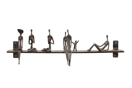 RUTH BLOCH 'SERENITY' FIGURAL BRONZE SCULPTURE