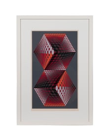 VICTOR VASARELY 'META' COLOR SERIGRAPH