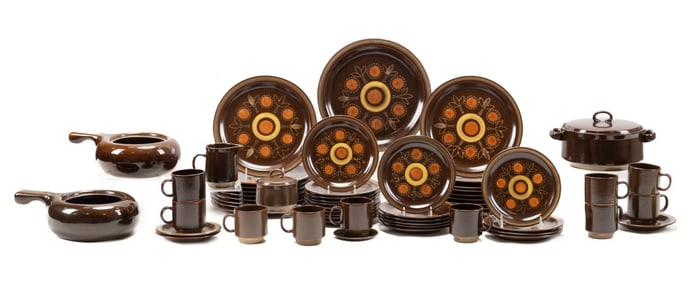 57 PIECES OF GEORGES BRIARD 'AZTEC' DINNERWARE