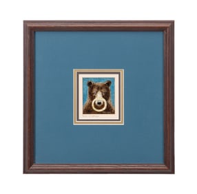 ROSIE CLARK 'HALO SLIPPAGE' OIL ON SCRATCHBOARD