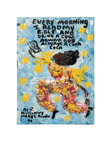 MARY PROCTOR, 'EVERY MORNING..', FOLK ART M/M