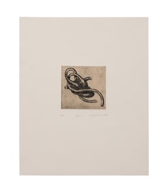 ALISON SAAR 'HEART' 1993 ETCHING