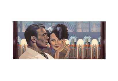 G. TORJUSSEN, 'COOPER & SHEARER' FIGURAL ACRYLIC