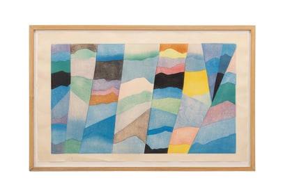 ANSEI UCHIMA 'FOREST BYOBU' WOODBLOCK 1980 AP