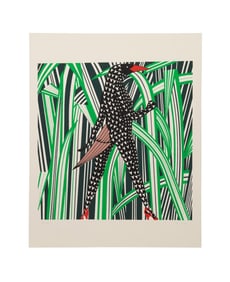 BORIS BUCAN 'FIREBIRD' 1983 COLOR LITHOGRAPH