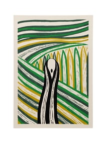 BORIS BUCAN 'THE SCREAM' 1980 COLOR LITHOGRAPH