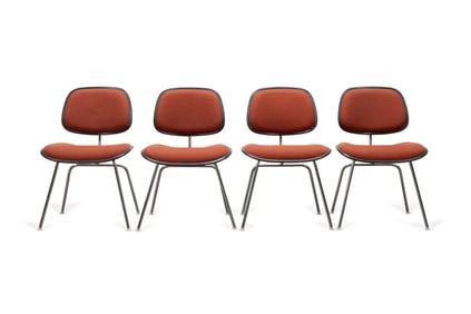 SET OF FOUR EAMES FOR HOWARD MILLER 'DCM' CHAIRS