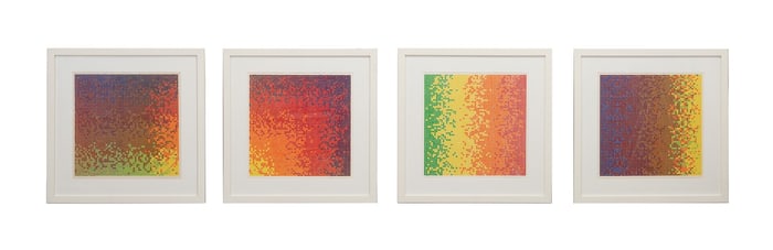 FOUR DAVID ROTH ABSTRACT SERIGRAPHS, 1979