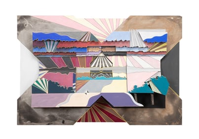 JACK CHEVALIER 'TWILIGHT' 3D MIXED MEDIA SCULPTURE