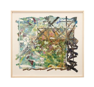 LAURENCE HOLDEN, LARGE ABSTRACT LANDSCAPE MM/P