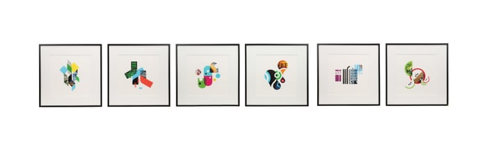 JASON SCHULTE DESIGN 6 'SMARTER' LITHOGRAPHS