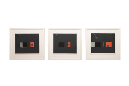 ROBERT EINBECK, 3 ABSTRACT SCREENPRINTS, C. 1975