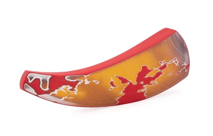 ETHAN STERN 'RED SPAN', STUDIO GLASS SCULPTURE